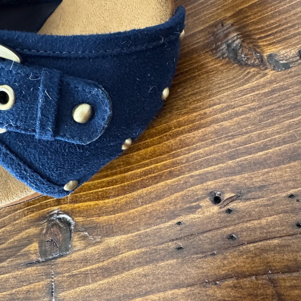 Worthington Navy and Tan Slide Sandals - Picture 4 of 10